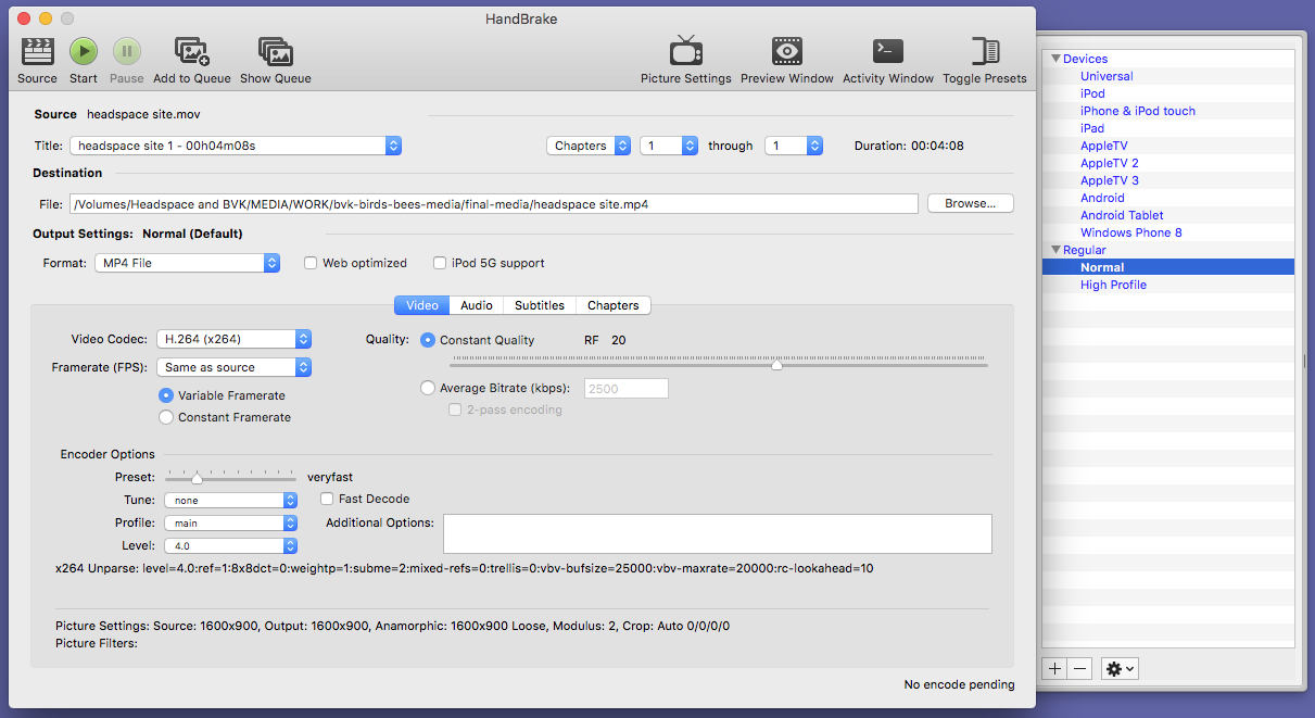 Now with the Presets Drawer open