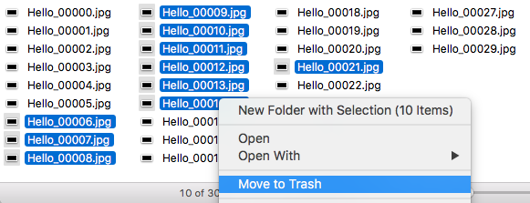 Deleting Sections Of An Image Sequence