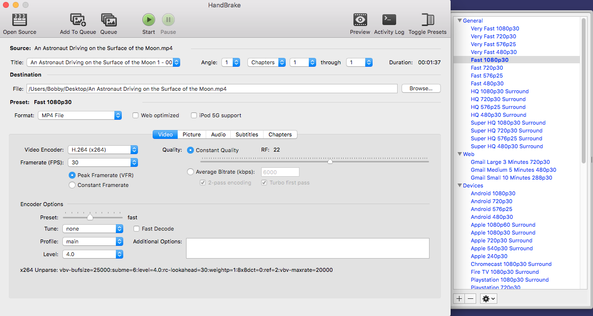Now with the Presets Drawer open